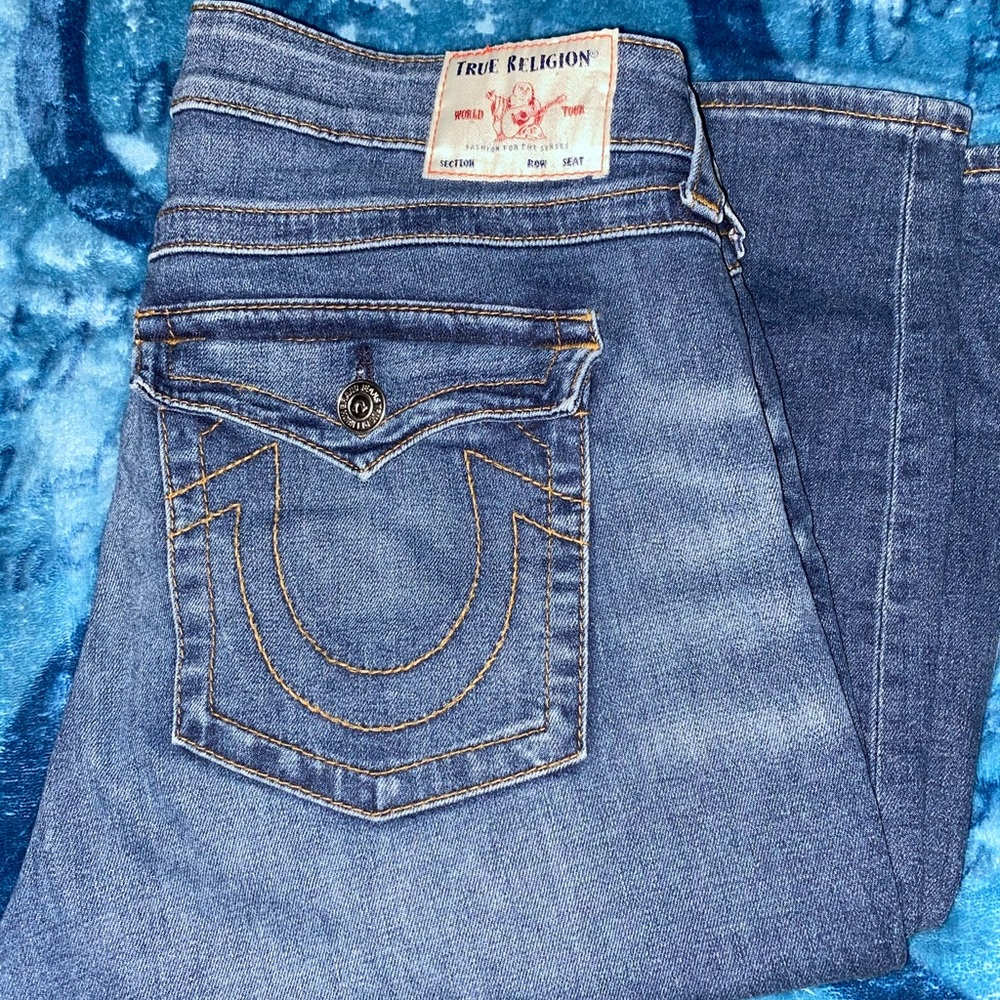 True Religion Women's Blue Denim Jeans